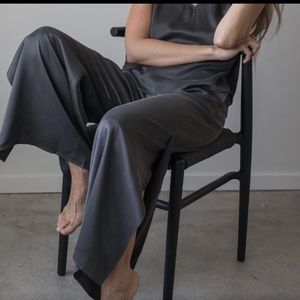 🖤Lunya Black Silk Pants & Tank Set M